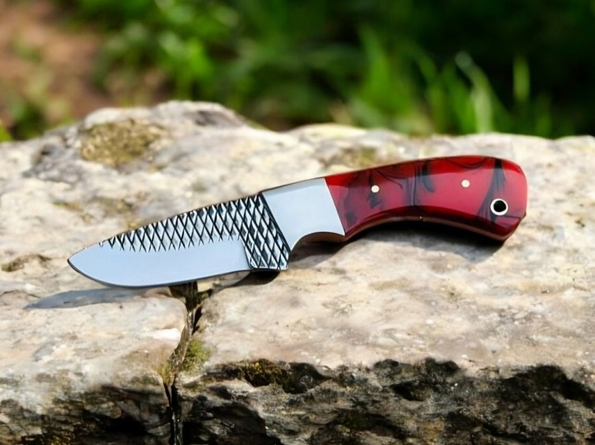 Old West Cowboy Belt Knife – Resin Handle with Sheath