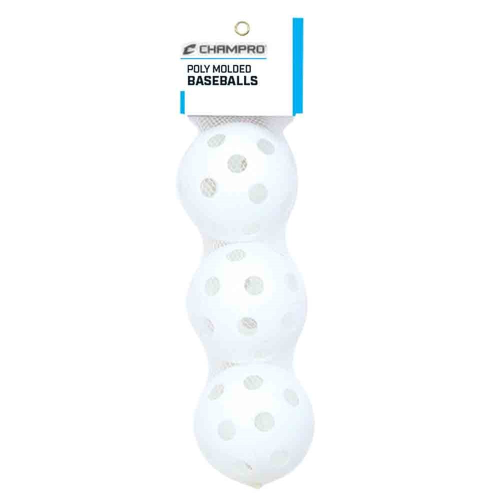 9" POLY BALLS - 3 PK WHITE