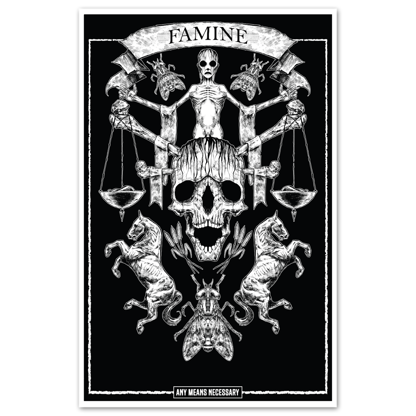 4 Horsemen Famine Print