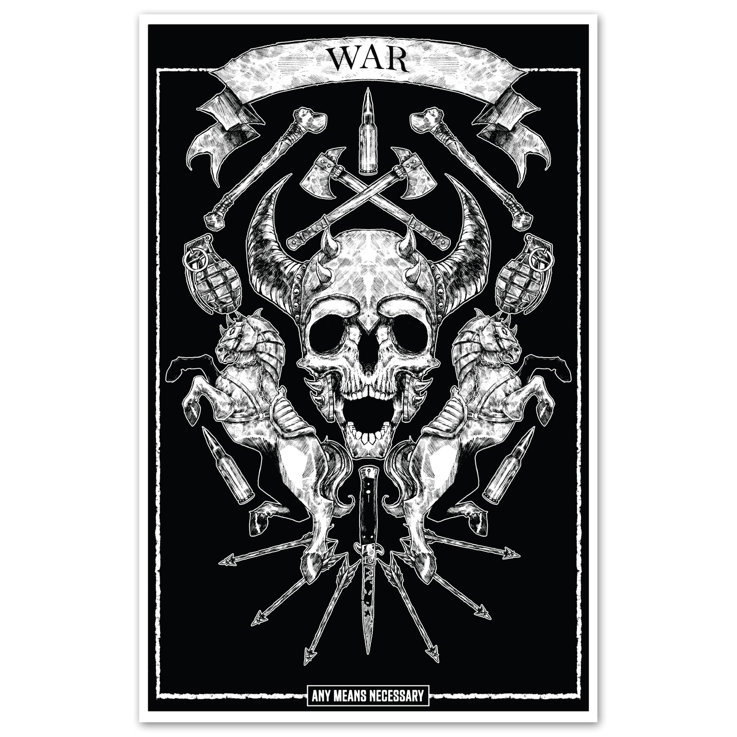 4 Horsemen War Print