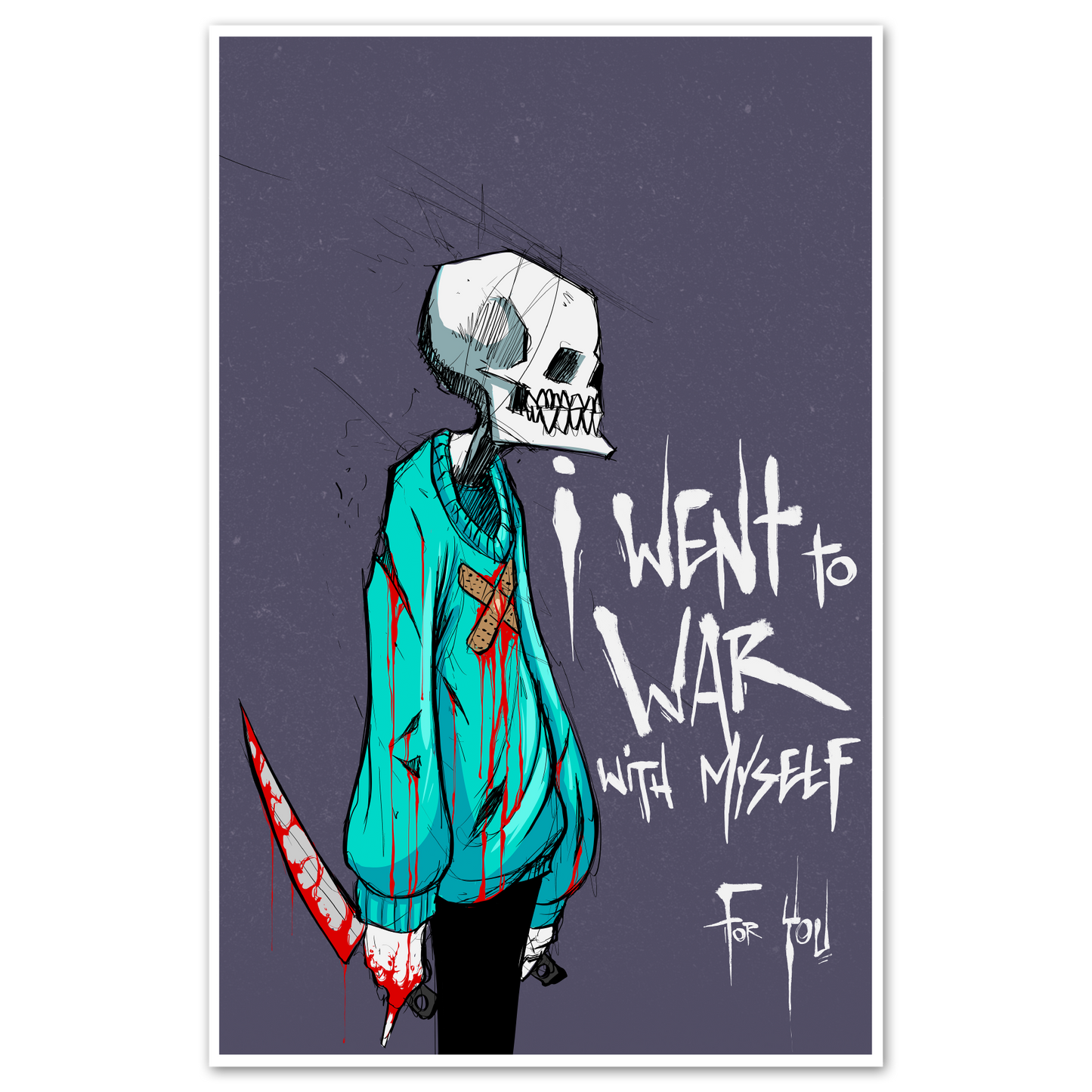 War with Myself Print