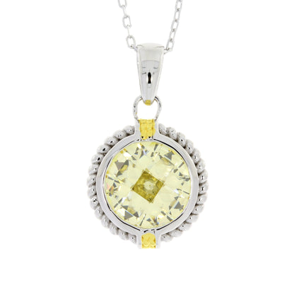 Cubic Zirconium Fashion Pendants Sterling Silver