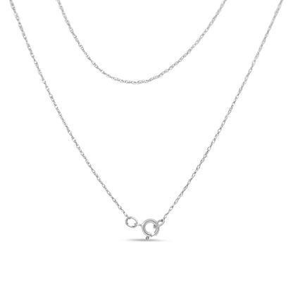 .925 Sterling Silver 1/4 Cttw Diamond Lock 18" Pendant Necklace with Paperclip Chain (H-I Color, SI2-I1 Clarity)