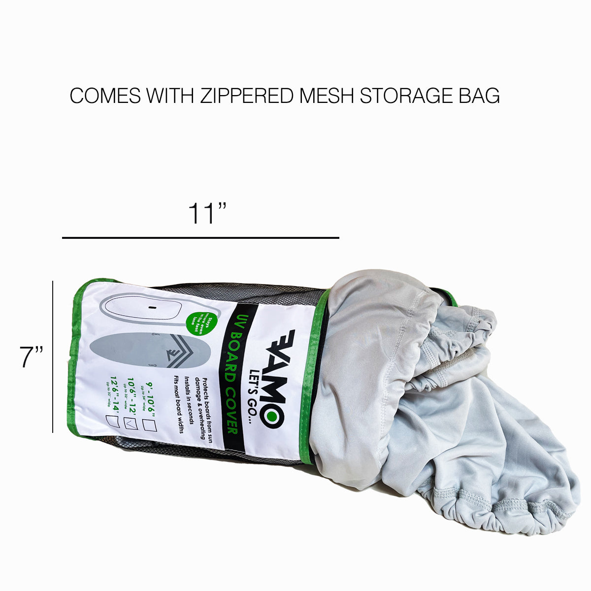 4 Way Stretch SUP Paddleboard Board Cover - 9' - 10'6" (Caribbean)