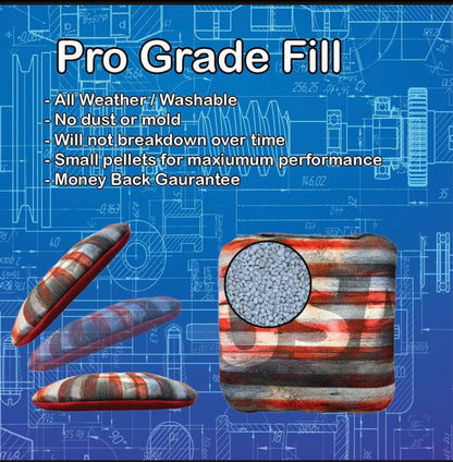 Custom back yard slick and stick cornhole bags (set of 8) - upload your custom design!