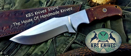 Custom Handmade D2 Tool Steel  Hunting Skinning Camping Knife