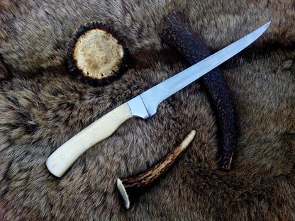 Handmade D2 Steel Fish Cleaning Knife – 12 Inch Fillet & Boning Blade