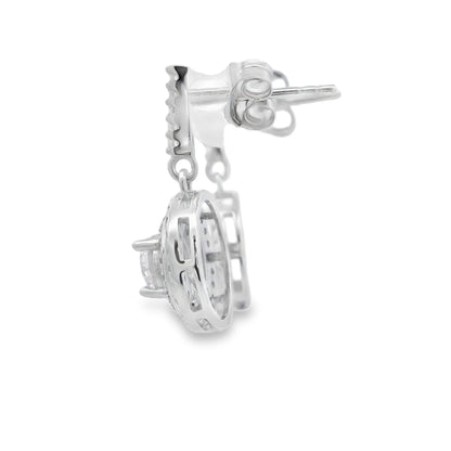 Cubic Zirconia Earrings Sterling Silver