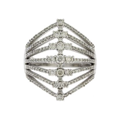 1.00ct Diamond Ring 14KT White Gold