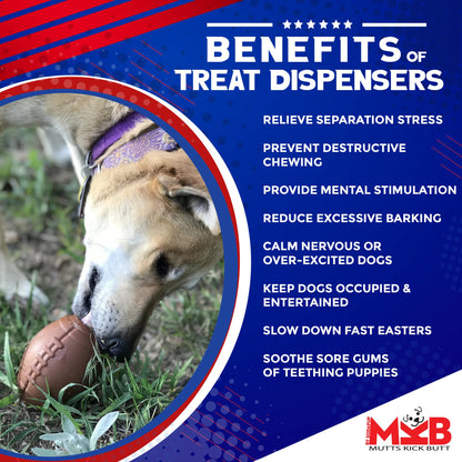 Football Dog Chew Toy & Treat Dispenser - USA Made | SodaPup