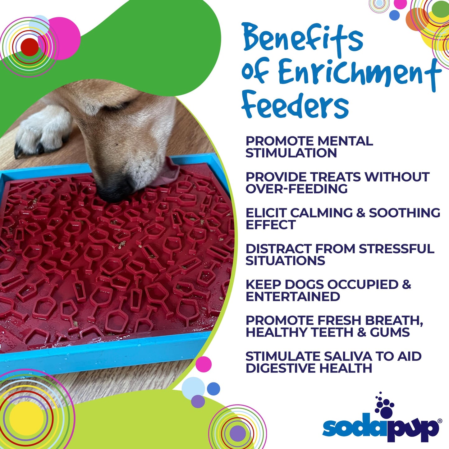 Vino Dog eMat - Enrichment Lick Mat For Dogs and Cats | Wine-Inspired Design| SodaPup