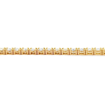 5.50ct Diamond Tennis Bracelet 18KT Yellow Gold