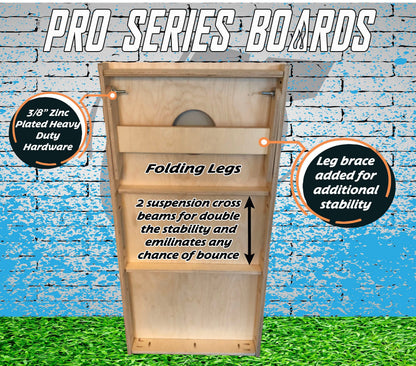 Personalized Wedding Cornhole Boards with Last Name Initials and Date