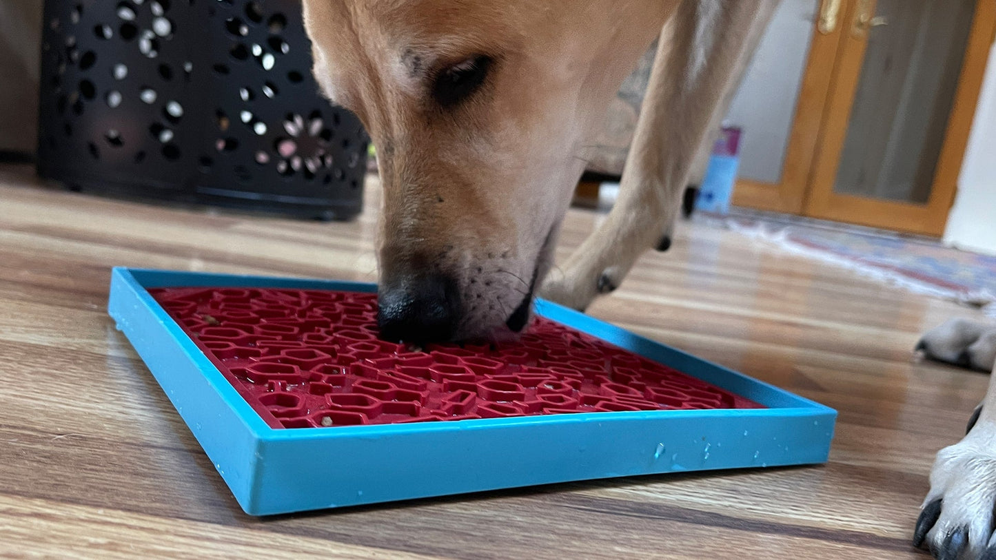 Vino Dog eMat - Enrichment Lick Mat For Dogs and Cats | Wine-Inspired Design| SodaPup