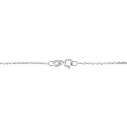 .925 Sterling Silver 1 1/4 Cttw Round and Baguette-Cut Diamond Composite Heart 18" Pendant Necklace (I-J Color, I1-I2 Clarity)