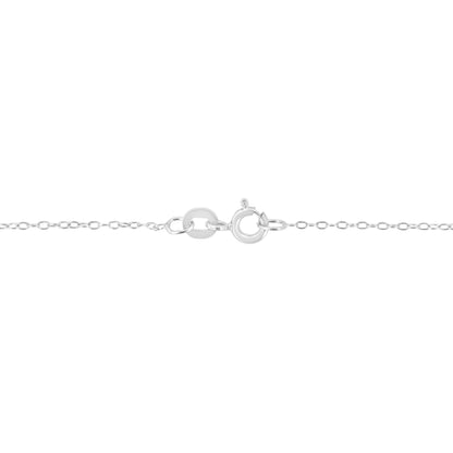 14K White Gold 1/2 Cttw Lab Grown Diamond Modern Bezel-Set Solitaire 16"-18" Pendant Necklace (F-G Color, VS2-SI1 Clarity)
