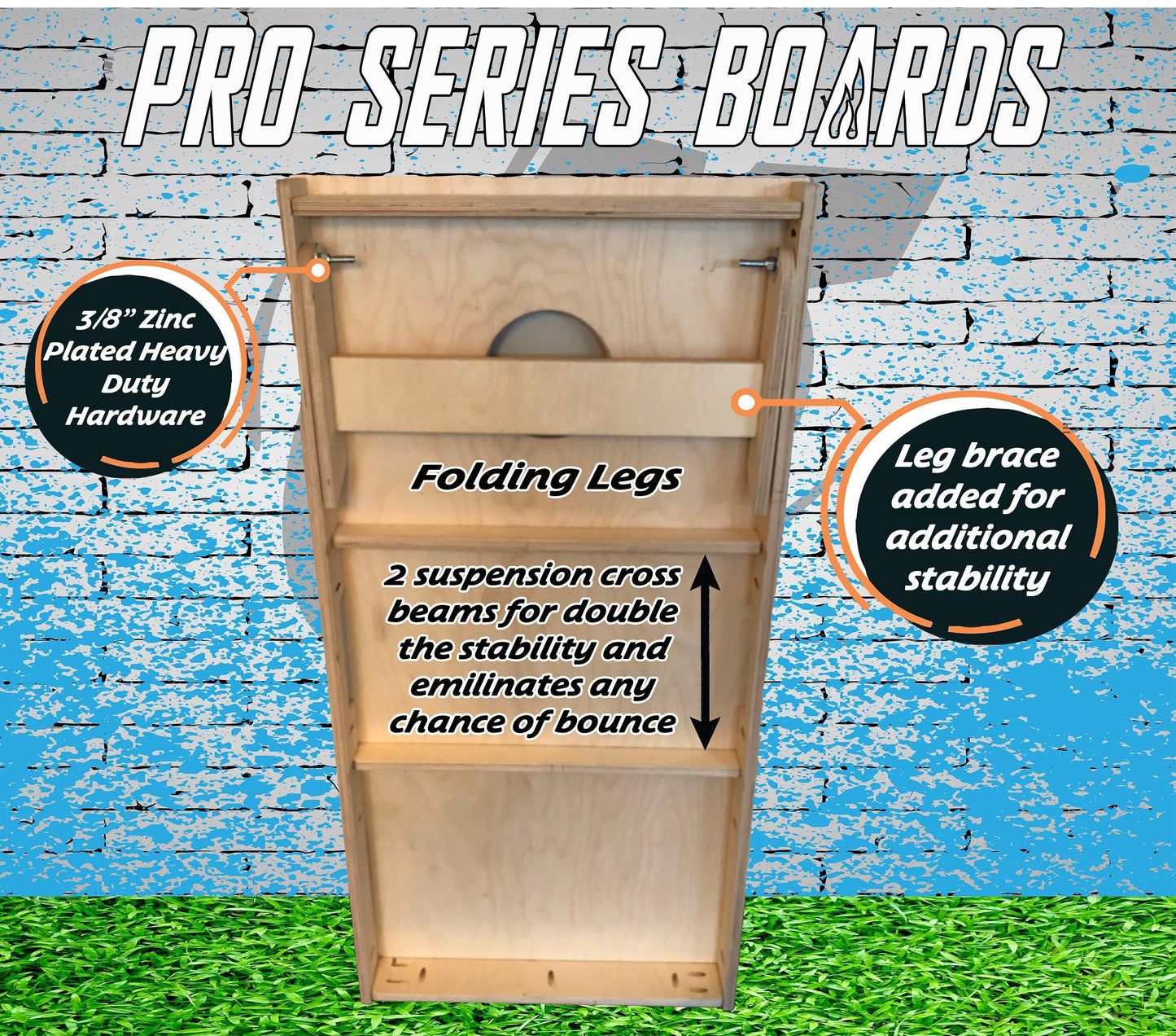 Detroit Baseball Cornhole Boards
