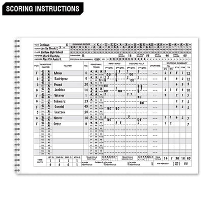BASKETBALL SCORE BOOK