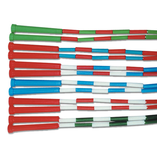 PLASTIC SEGMENTED JUMP ROPES - BRAIDED NYLON