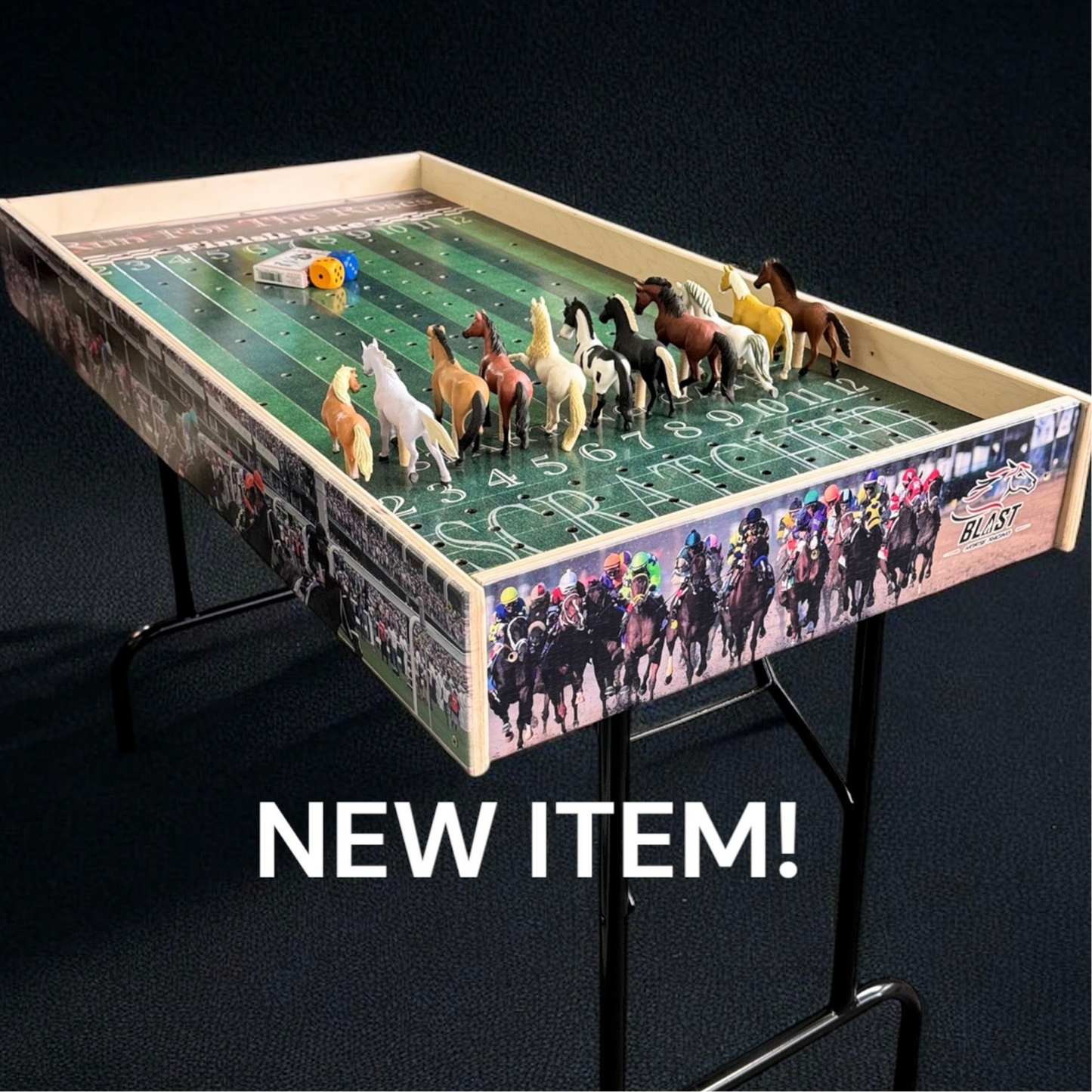 Less than Perfect - Turf Theme Jumbo Horse Game with Printed Rails