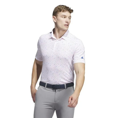 Adidas Ultimate365 Allover Print Golf Polo Shirt