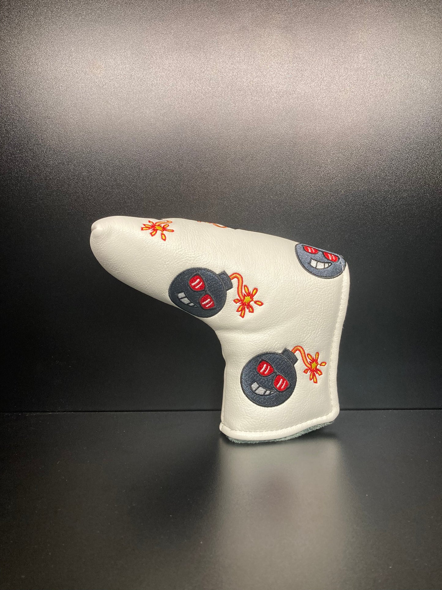 Angry Bombs White Headcover