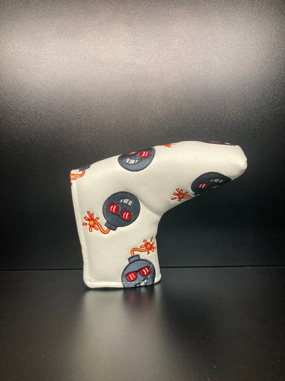 Angry Bombs White Headcover