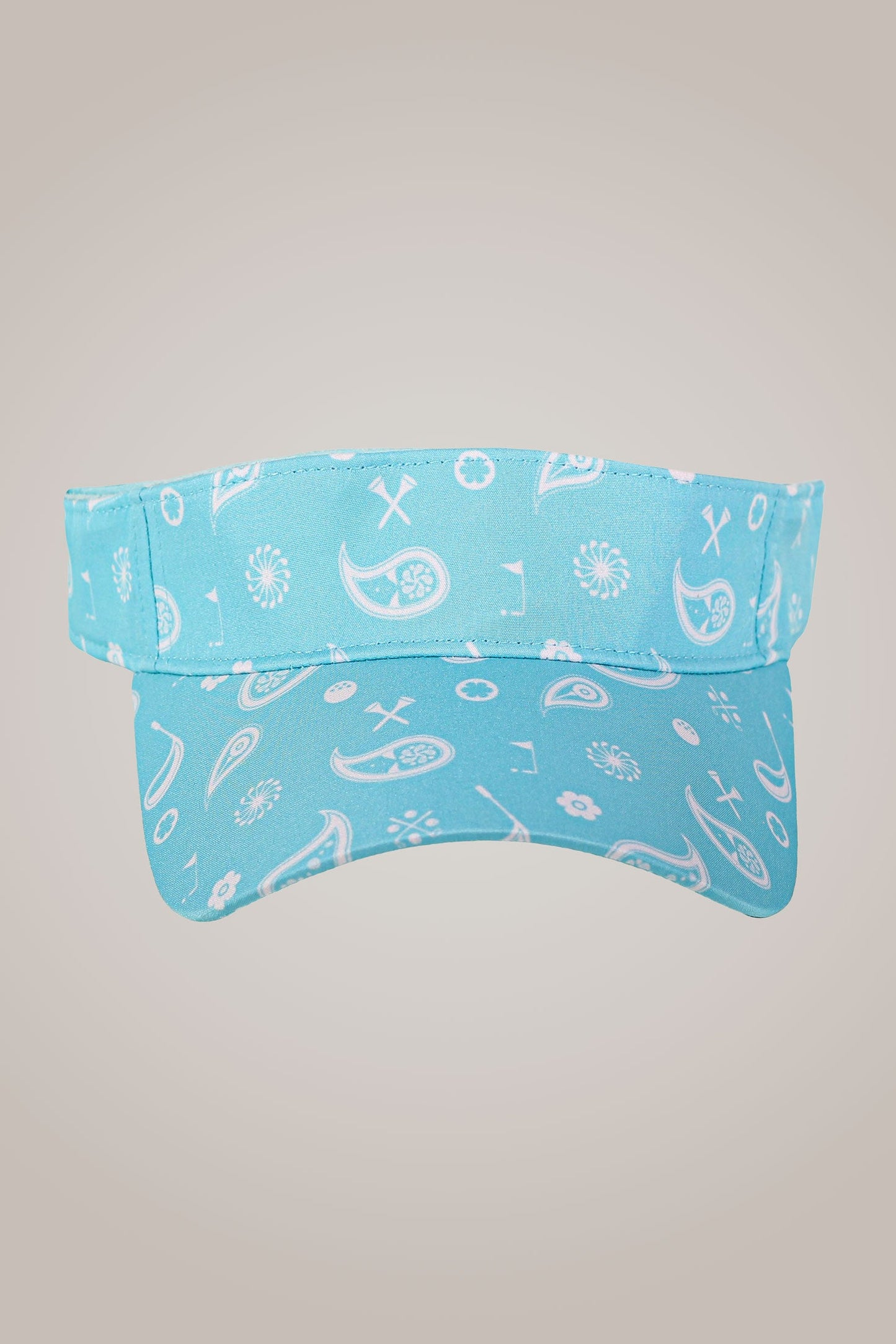 Aqua Paisley Sport Visor