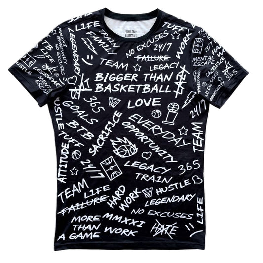 Emotions - Performance Compression T-Shirt - Black