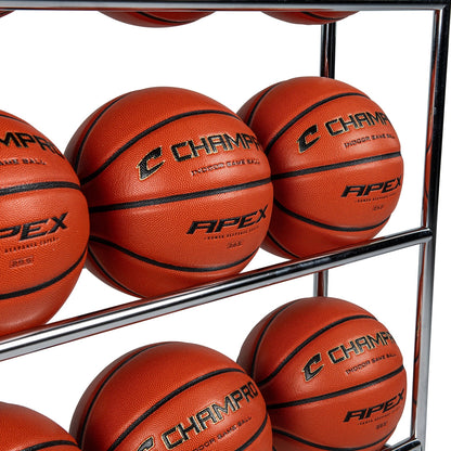 12 BALL RACK W/CASTERS