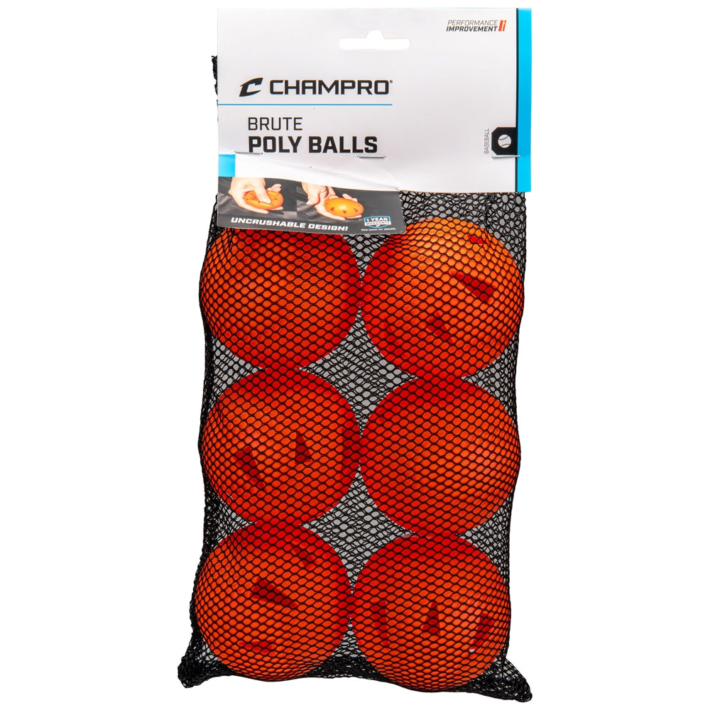 BRUTE TRAINING POLY BALL 6 PK