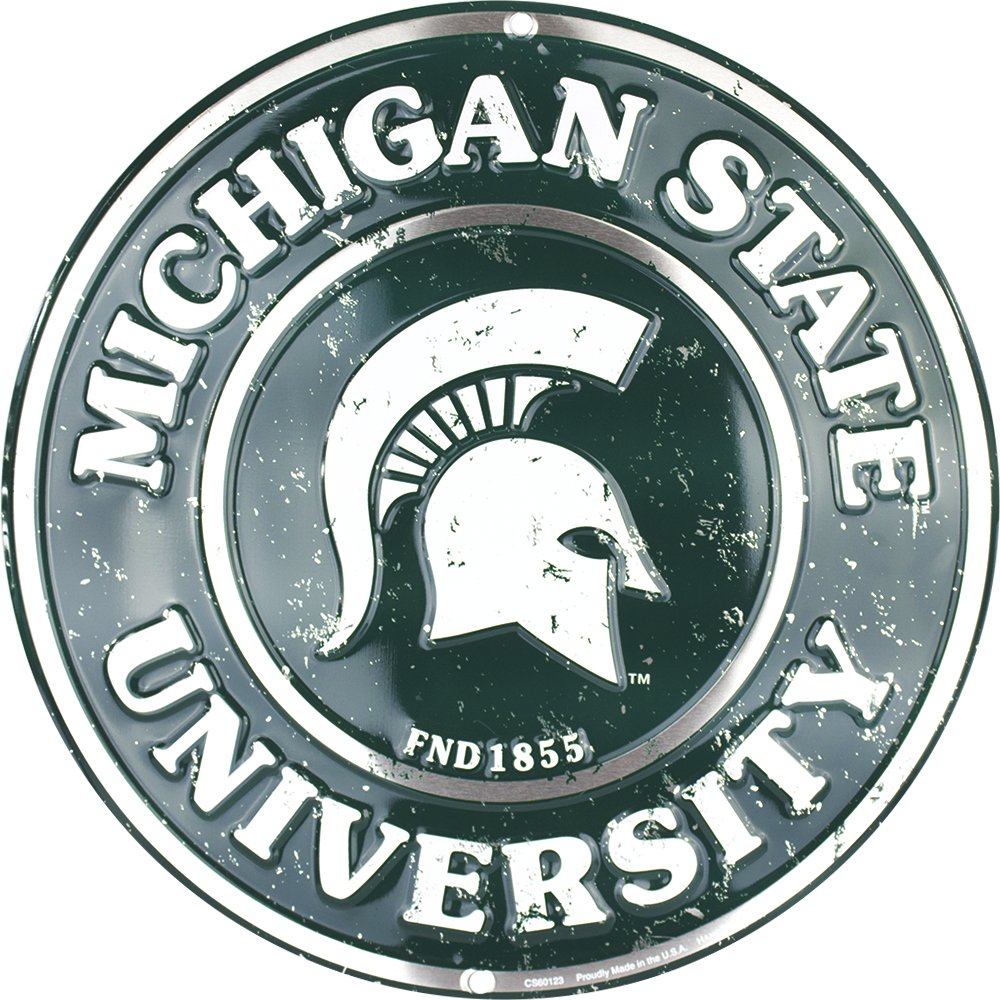 Metal Sign - Michigan State Spartans Circle