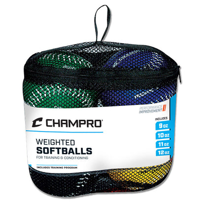 SET OF 4 TRAINING SOFTBALLS