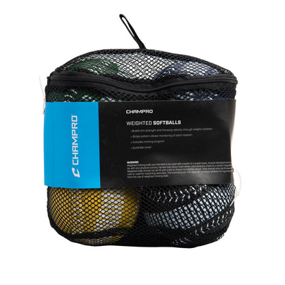 SET OF 4 TRAINING SOFTBALLS