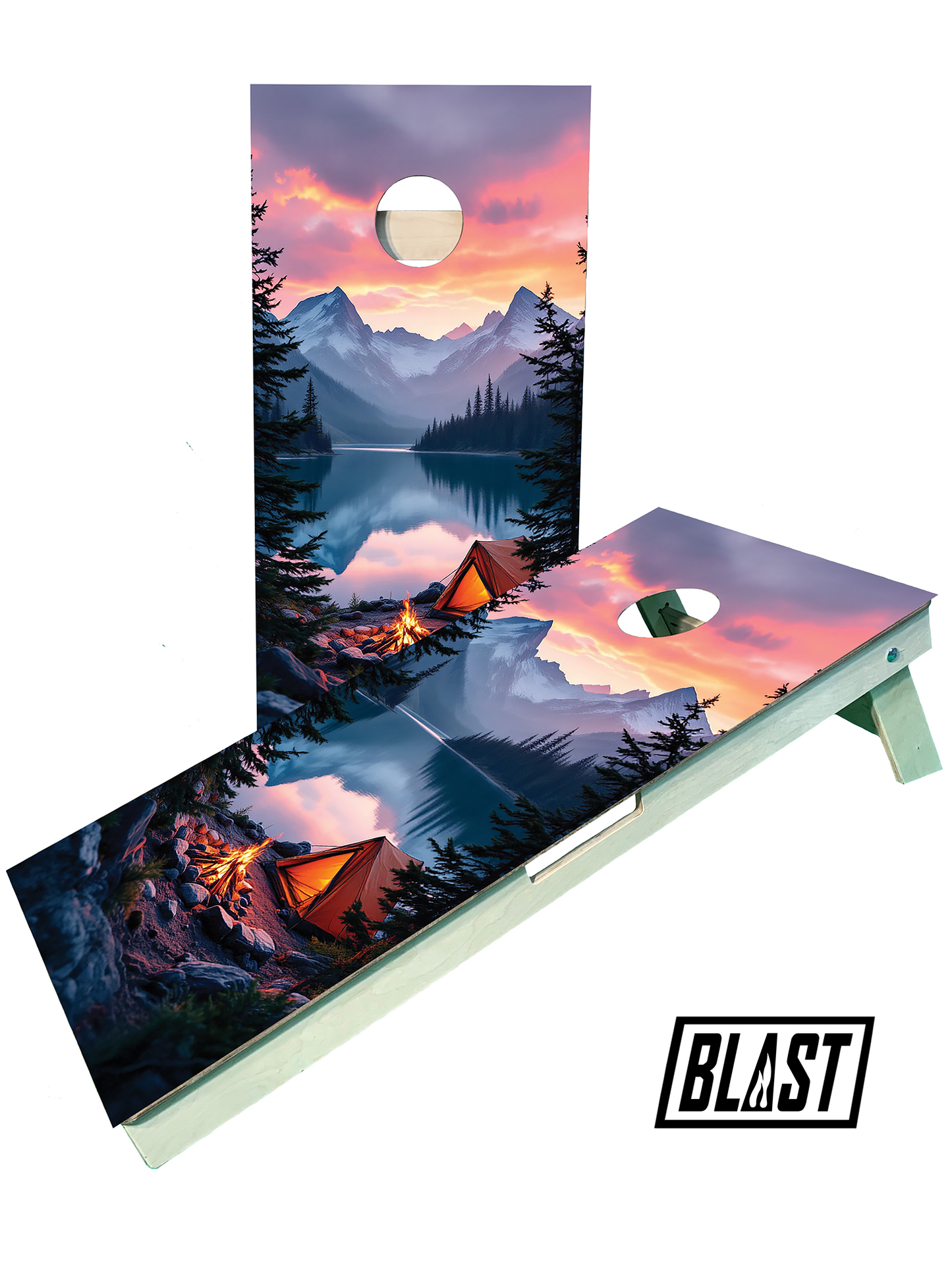Camp with a View Cornhole Boards