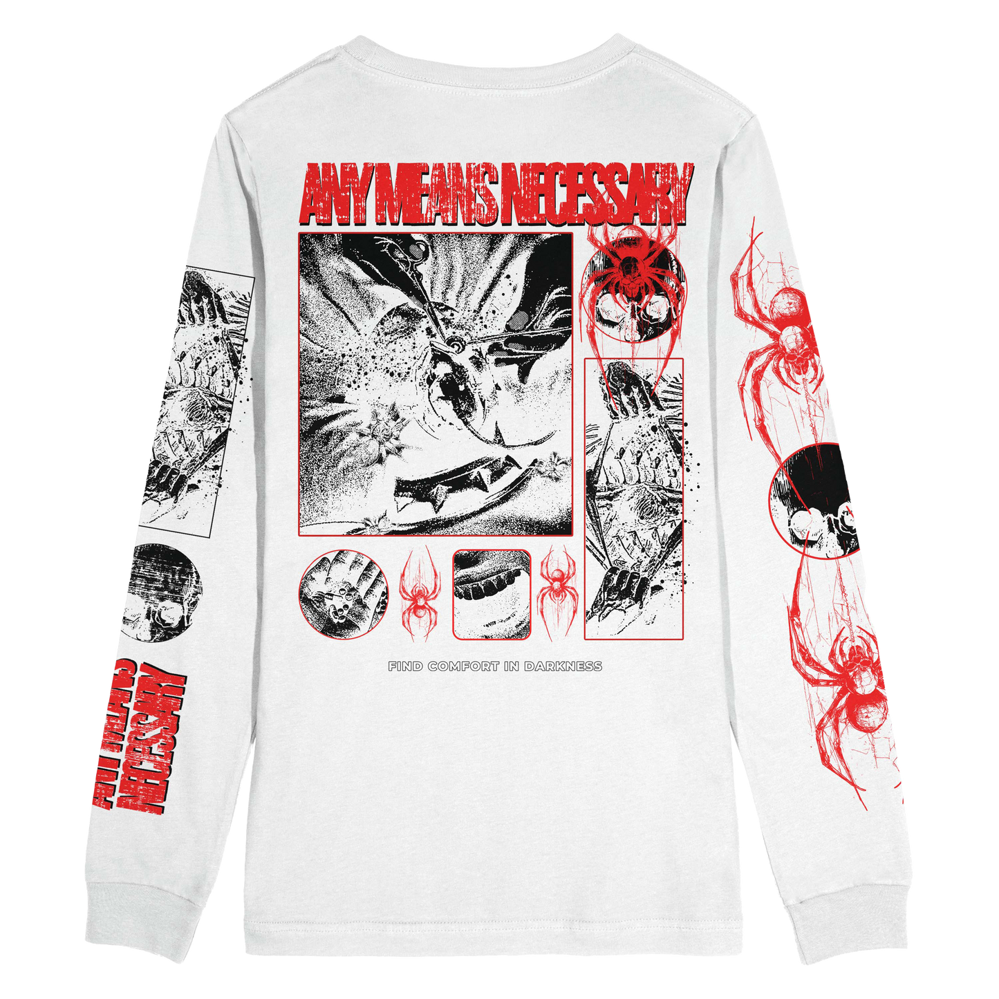 Death Weaver Long Sleeve T-Shirt White