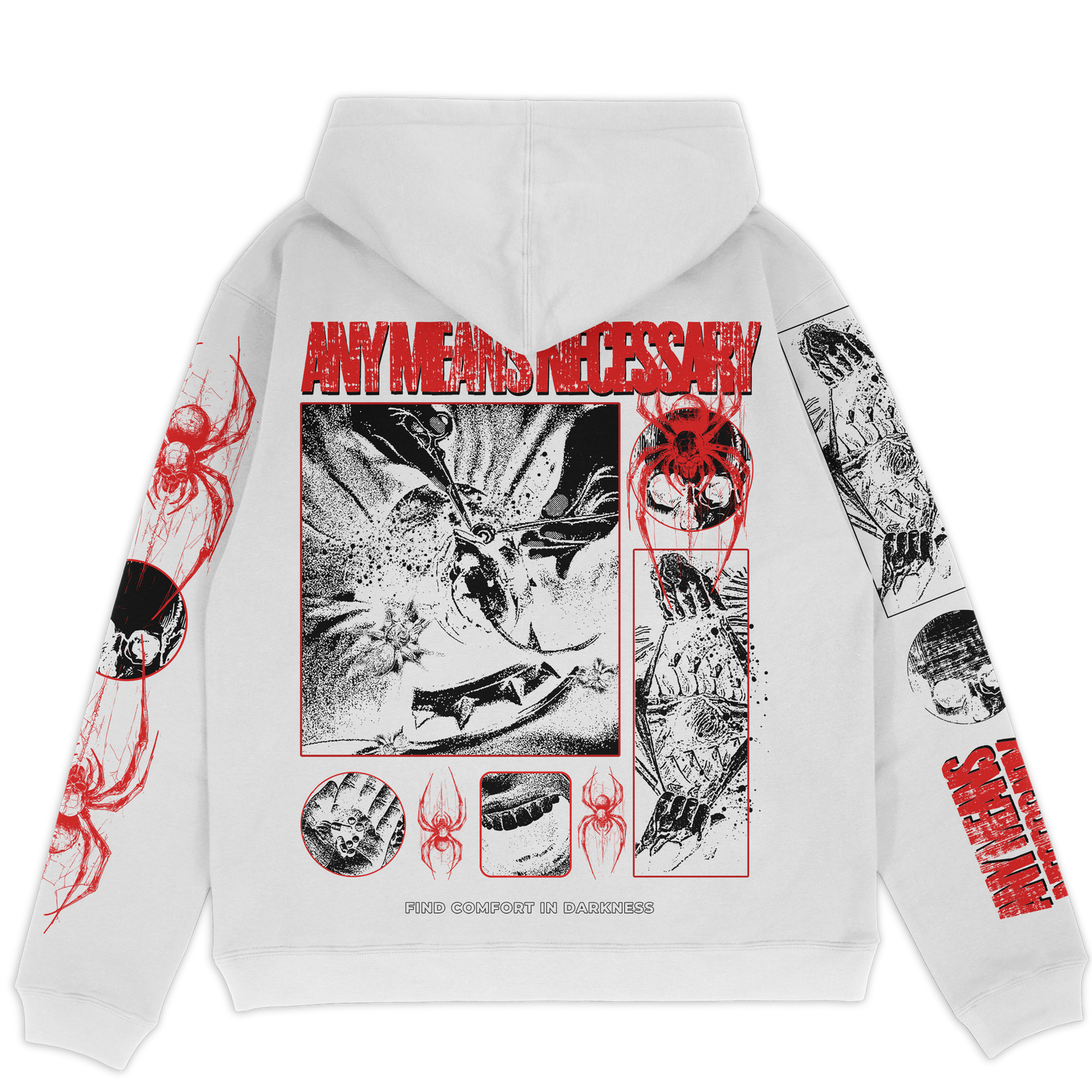 Death Weaver Pullover Hoodie White
