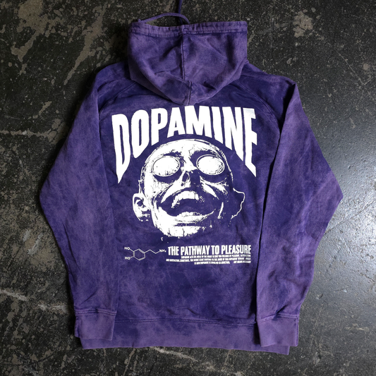 Dopamine Pullover Hoodie Vintage Purple