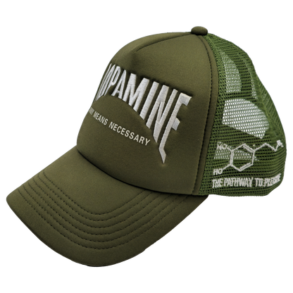 Dopamine Trucker Hat Olive