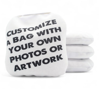Custom back yard slick and stick cornhole bags (set of 8) - upload your custom design!
