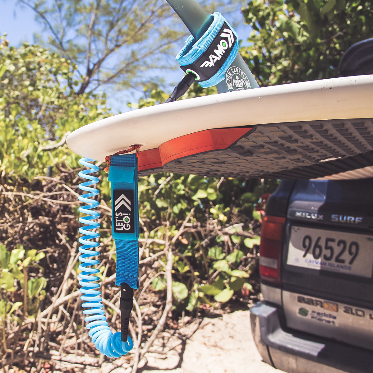 9' Full Coiled SUP Paddleboard Leash - Classic Collection