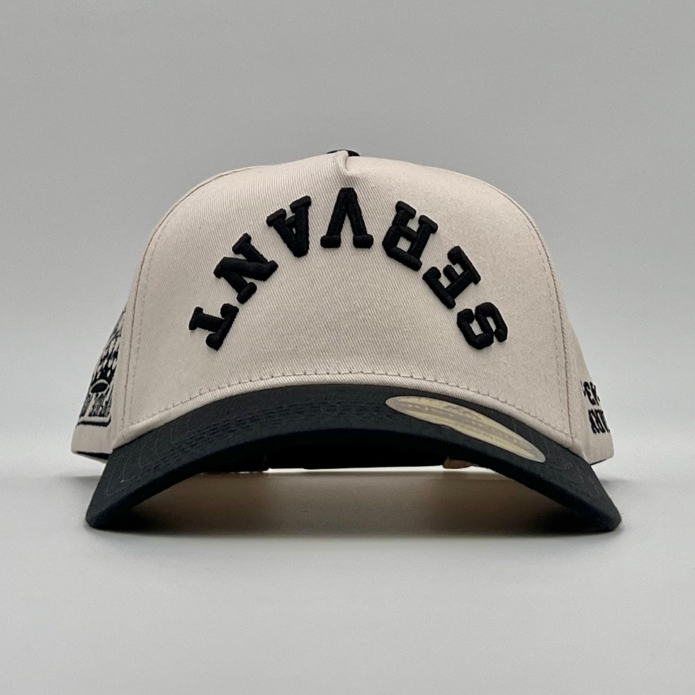 [PRE-ORDER - SHIPS NOVEMBER 7TH] ‘SERVANT’ Premium SnapBack - Cream/Black