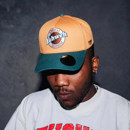 ‘Yahweh’ Premium Cotton SnapBack - Copper/Teal