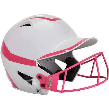 TWO-TONE SOFTBALL HELMET W/MASK