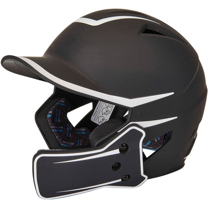 HX LEGEND PLUS 2-TONE BSBLL HELMET W/FLAP