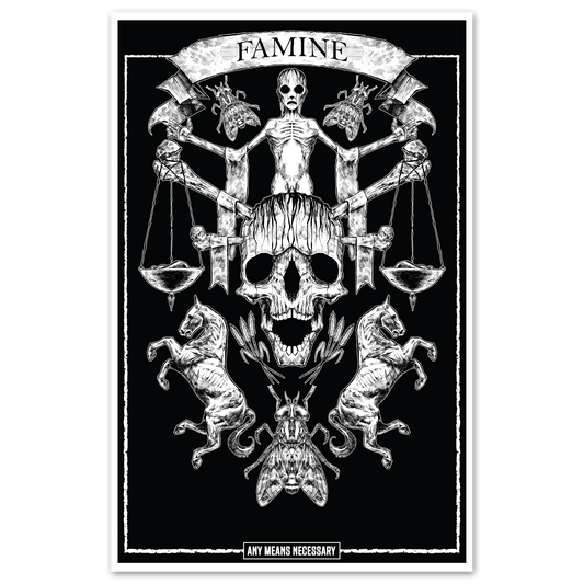 4 Horsemen Famine Print