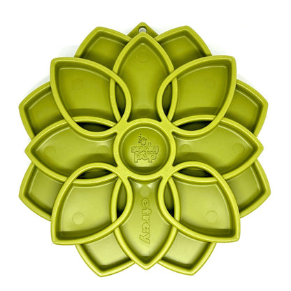 Mandala eTray Shallow Slow Feeder Dog Bowl for Enrichment | USA Made