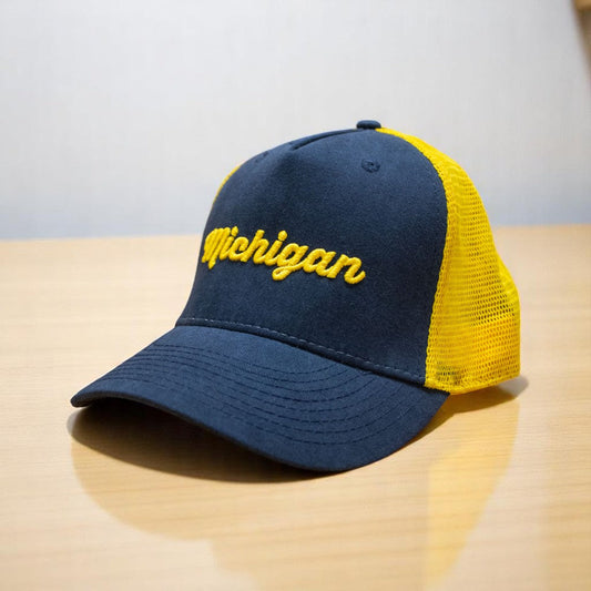 Hat - Michigan Script Classic Trucker