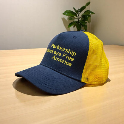 Hat - Partnership For A Buckeye Free America Vintage Trucker