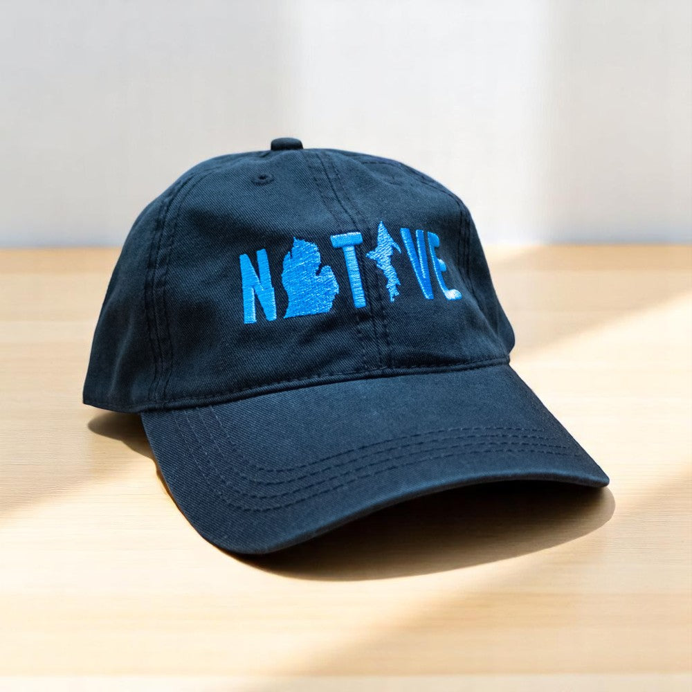 Hat - Michigan NATIVE Unstructured Black